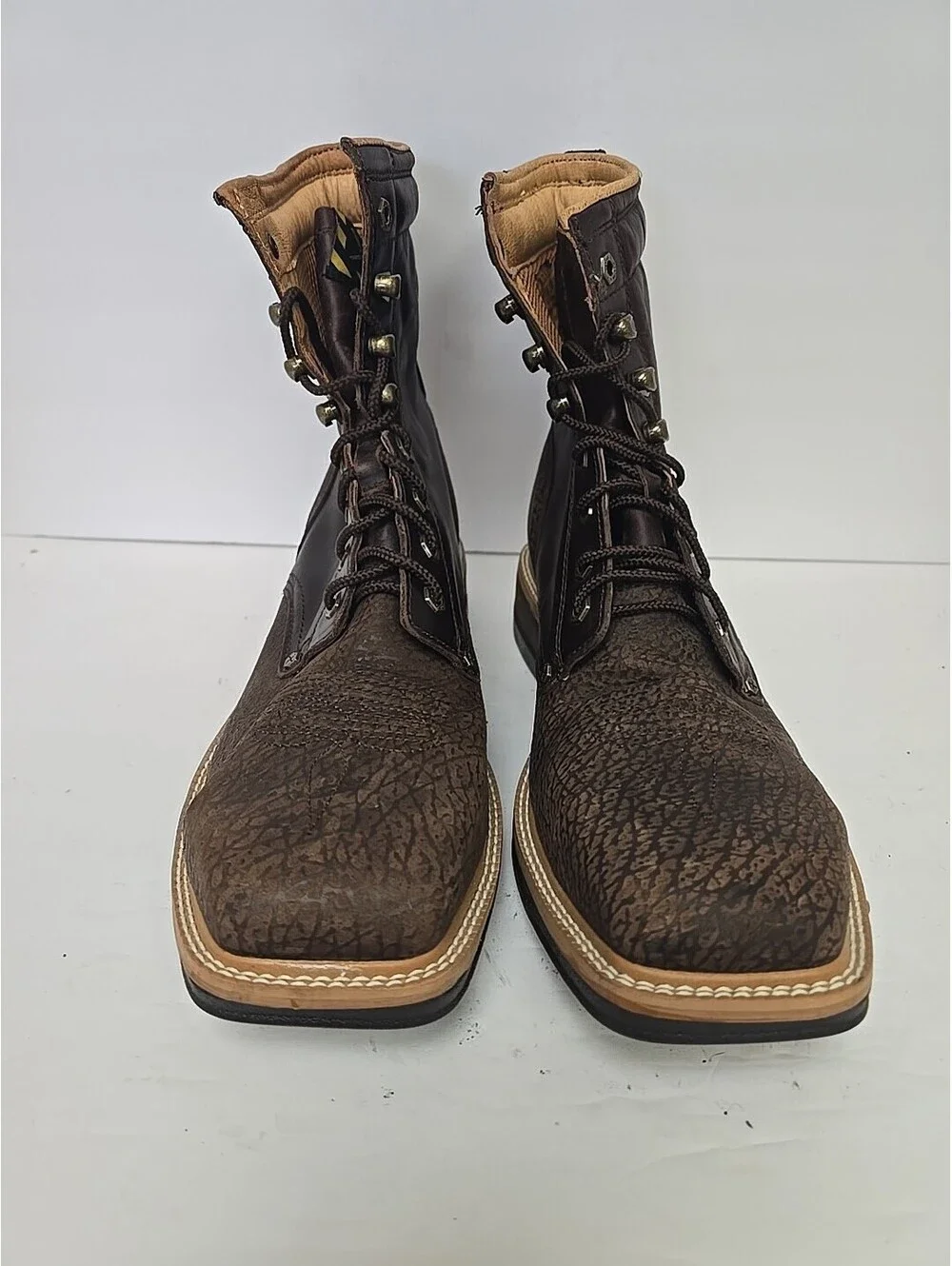 Twisted X Men's MLCAL01 Lacer Alloy Toe Square Toe Work Boot Brown Size 10.5D